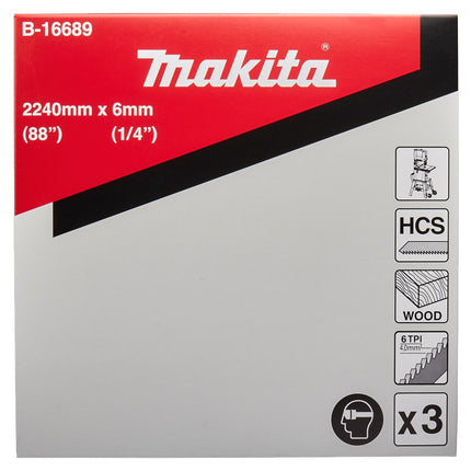 Makita Zaaglint Hout 2240X6mm 6TPI – B-16689