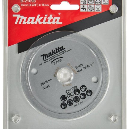 Makita Diamantschijf 85X15X1,8mm 85X15X1,8 Glas/marmer – B-21098