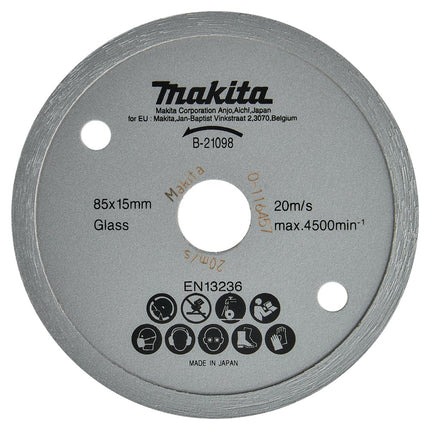 Makita Diamantschijf 85X15X1,8mm 85X15X1,8 Glas/marmer – B-21098