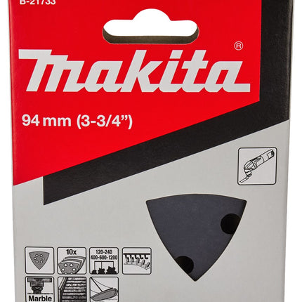 Makita Schuurvelset K120/K240/K400/K600/K1200 Black Velcro Schuurvel 3-K Blk Assorti – B-21733