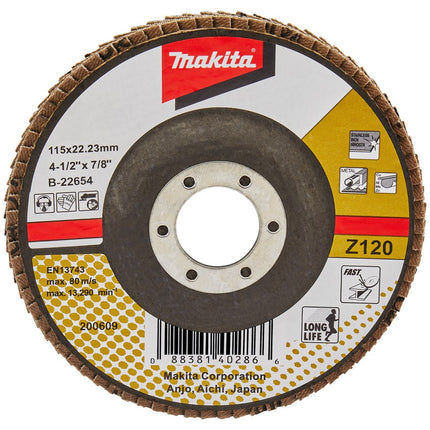 Makita Lamellenschijf 115mm Z120 SCHUURSCH.115X22mm K120 Uni-ZA – B-22654