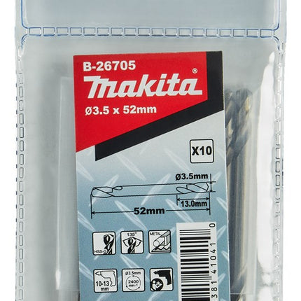 Makita METAALBOOR DUBBELZIJDIG 3,5X52MM
