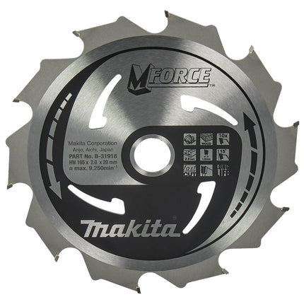 Makita HM Zaagblad 165X20X10T - Hout 15G – B-31918