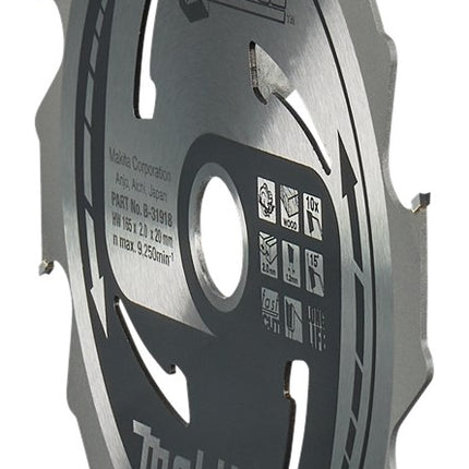 Makita HM Zaagblad 165X20X10T - Hout 15G – B-31918