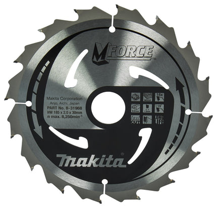Makita HM ZAAGBLAD 185X30X2.0 16T M-FO B-31968
