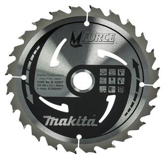 MAKITA ZAAGBLAD 165X20X2,0 24 TANDS 15G MFORCE
