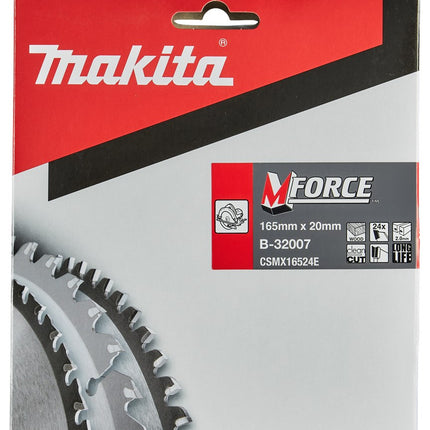 MAKITA ZAAGBLAD 165X20X2,0 24 TANDS 15G MFORCE