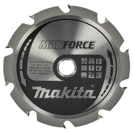 Makita ZAAGB HOUT 165X20X2,0 10T 20G