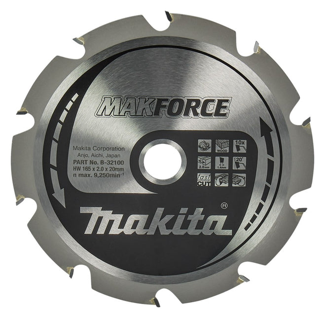 Makita ZAAGB HOUT 165X20X2,0 10T 20G