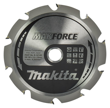 Makita ZAAGB HOUT 165X20X2,0 10T 20G