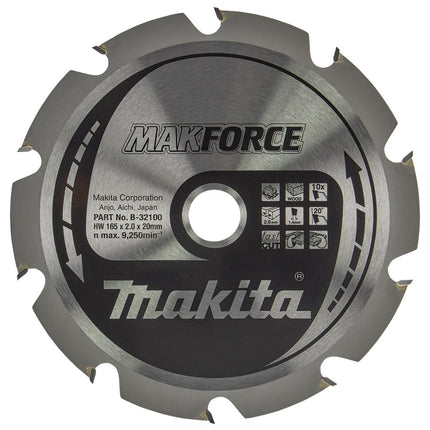 Makita ZAAGB HOUT 165X20X2,0 10T 20G