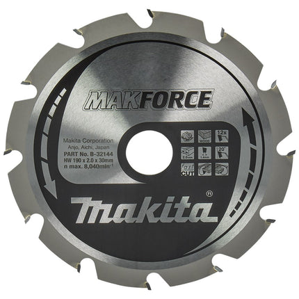 Makita HM ZAAGBLAD 190X30X2.2 12T