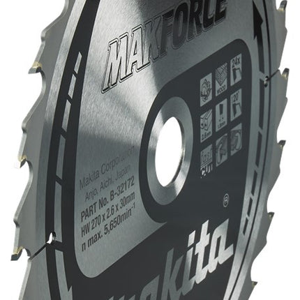 Makita Zaagblad Hout 270X30X2,6 24T 20G – B-32172