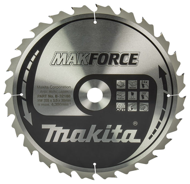 Makita HM ZAAGBLAD 355X30X3.0 24T              B-32188