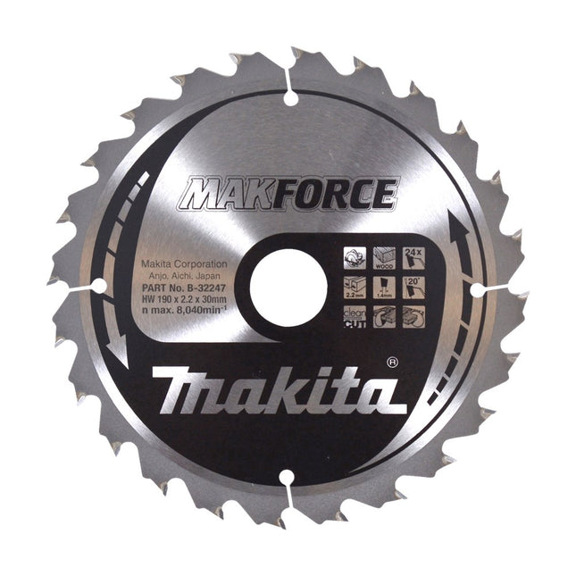 Makita HM ZAAGBLAD 190X30X2.2 24T