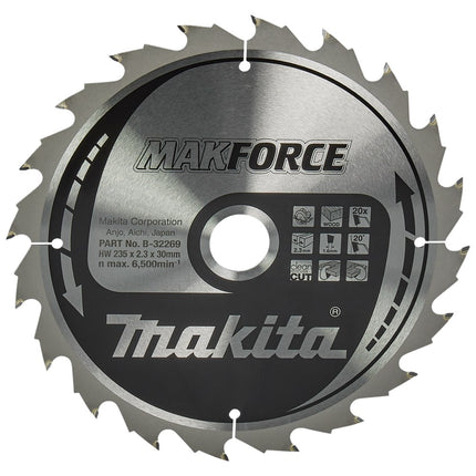 Makita ZAAGB HOUT 235X30X2,3 20T 20G