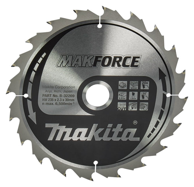 Makita ZAAGB HOUT 235X30X2,3 20T 20G