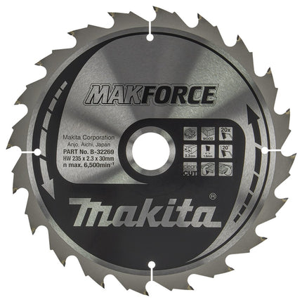 Makita ZAAGB HOUT 235X30X2,3 20T 20G