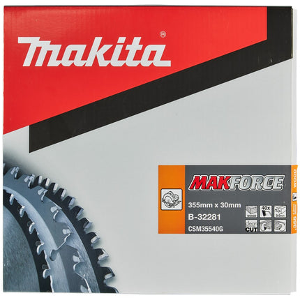 Makita HM Zaagblad 355X30X3.0 40T A Hout 355X30X3,0 20G – B-32281