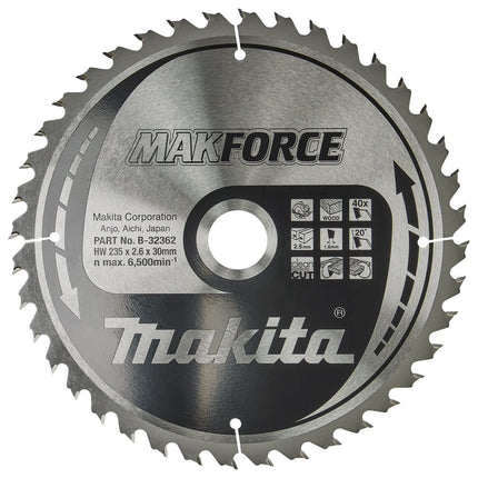 Makita HM ZAAGB 235X30X2,6 40T