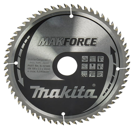 Makita Zaagblad Hout 190X30X2,2 60T 15G – B-32390