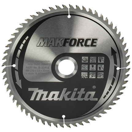 Makita HM ZAAGBLAD 235X30X2,8 60T B-32415