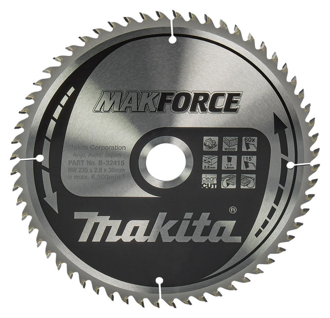 Makita HM ZAAGBLAD 235X30X2,8 60T B-32415