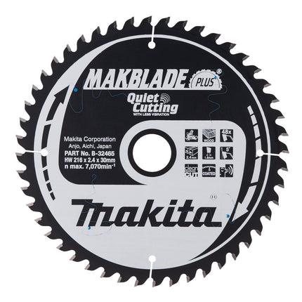 Makita ZAAGBLAD Q+C 216X30X2,4 48T 5G