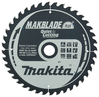Makita HM Zaagblad 260X30X40T - Hout 5G – B-32487