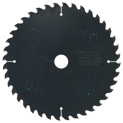 Makita HM Zaagblad 260X30X40T - Hout 5G – B-32487