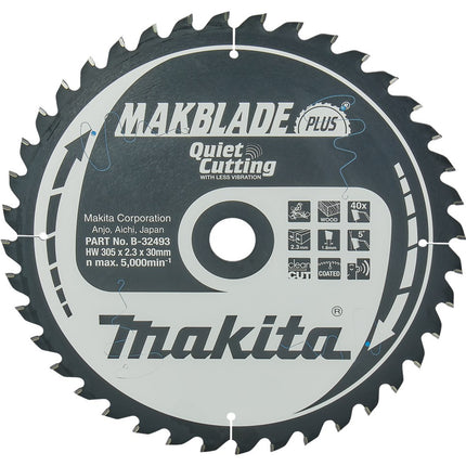 Makita HM ZAAGBLAD 305X30X2.3 40T B-32493