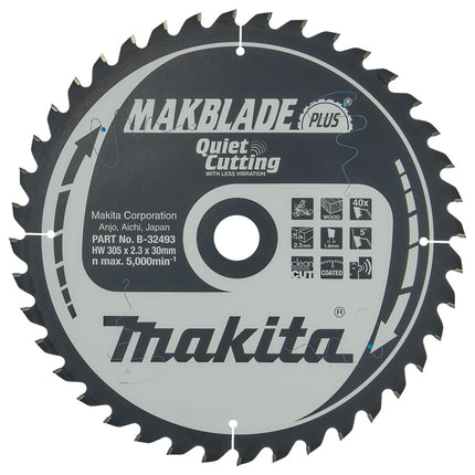 Makita HM ZAAGBLAD 305X30X2.3 40T B-32493
