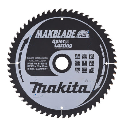 Makita HM ZAAGBLAD 255X30X2,3 60T