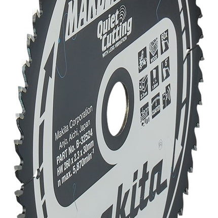 Makita HM Zaagblad 260X30 60T - Hout 5G – B-32524