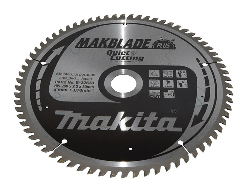 Makita HM ZAAGB 260X30X2,3 70T L-N