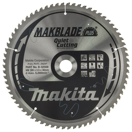 Makita HM ZAAGBLAD 305X30X2.5 70T L-N - B-32568