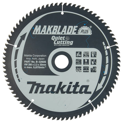 Makita HM ZAAGB 260X30X80T - B-32605