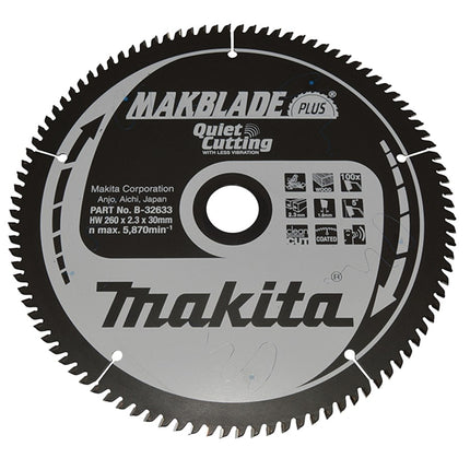 Makita HM ZAAGBLAD 260X30X2,3 100T