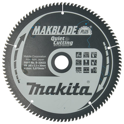 Makita HM ZAAGBLAD 260X30X2,3 100T