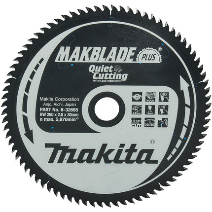 Makita HM ZAAGBLAD 260X302.8 80T - B-32655