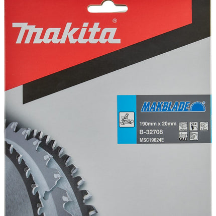 Makita HM Zaagblad 190X20X2.2 24T Zaagblad Hout 190X20X2,2 5G – B-32708