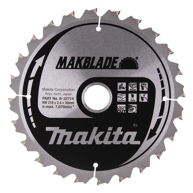 Makita HM ZAAGBLAD 216X30X2.4 24T 5G