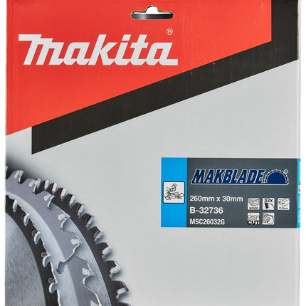 Makita HM Zaagblad 260X30X2,3 32T - Hout 260X30X2.3 5G – B-32736