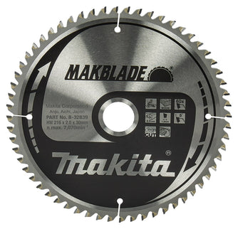 Makita HM ZAAGBLAD 216X30X2.1 60T - B-32839