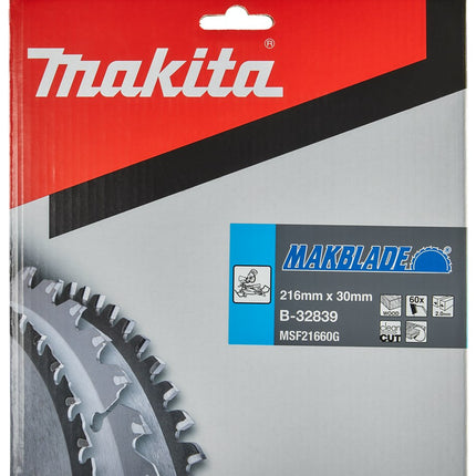 Makita HM ZAAGBLAD 216X30X2.1 60T - B-32839