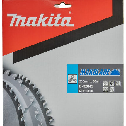 Makita HM ZAAGB 260X30X2.3 80T - B-32845
