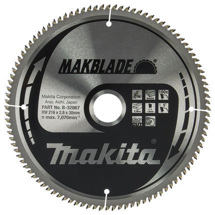 Makita HM ZAAGBLAD 216X30X2.1 100T - B-32867