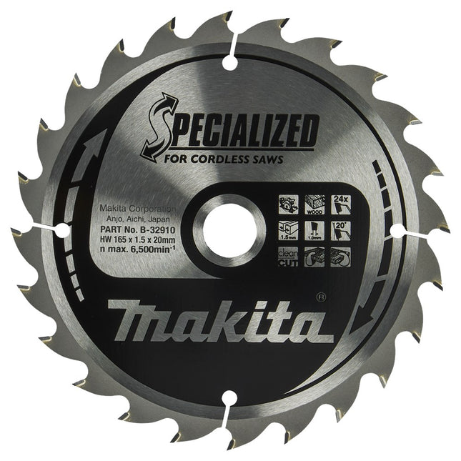 Makita HM ZAAGBLAD 165X20X1.5 24T