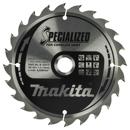 Makita HM ZAAGBLAD 165X20X1.5 24T