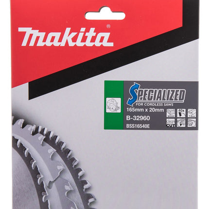 Makita HM-ZAAGBLAD 165X20X1,6 40T